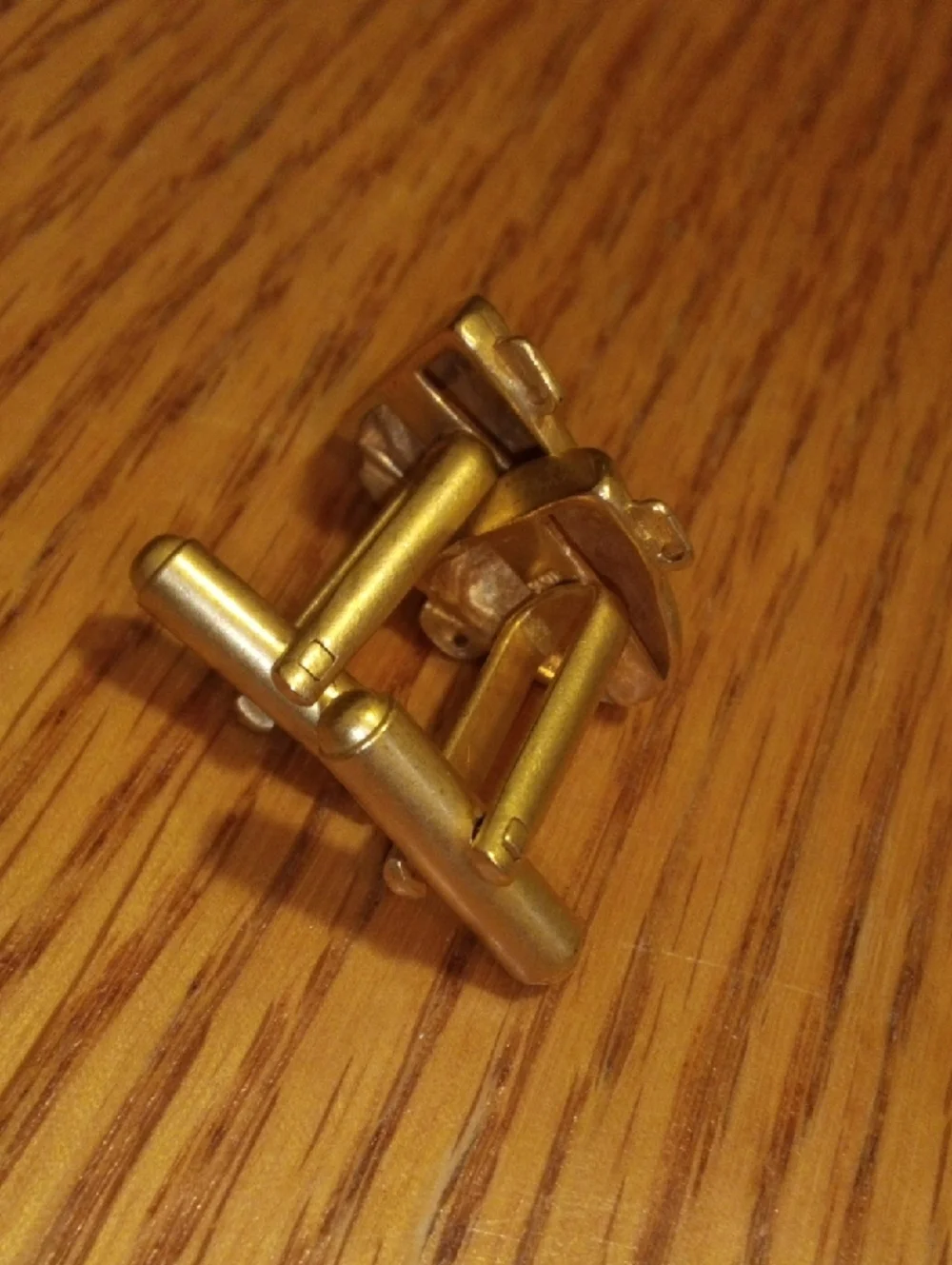 Gold African Head Cufflinks for Men - Classic Gold Tone